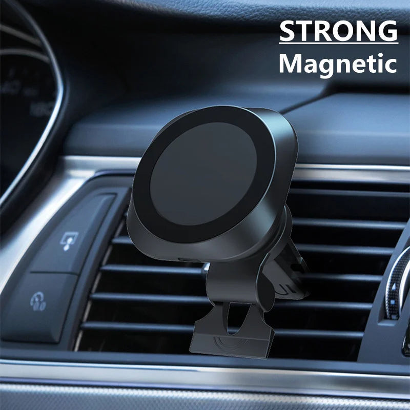 30W Magnetic Car Wireless Charger Mount Fast Charging Air Vent Magnet Car Phone Holder Stand for Iphone 15 14 13 Pro Max Mini